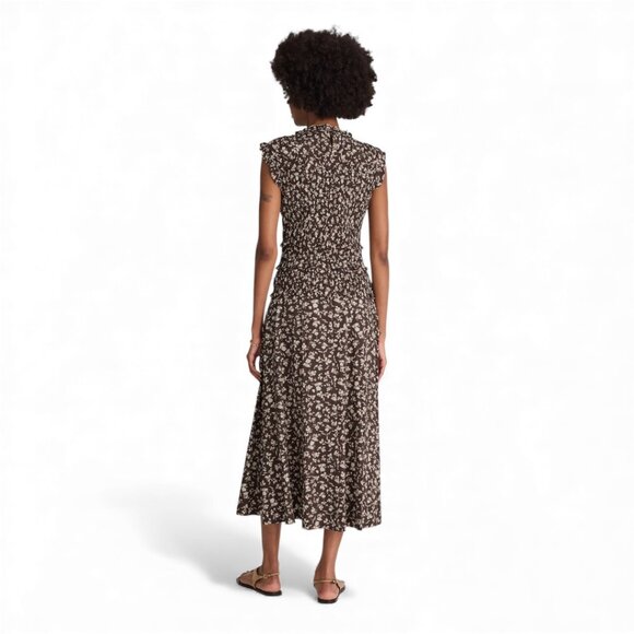 Madewell Smocked Sleeveless Midi Dress Size 2 - Picture 2 of 11